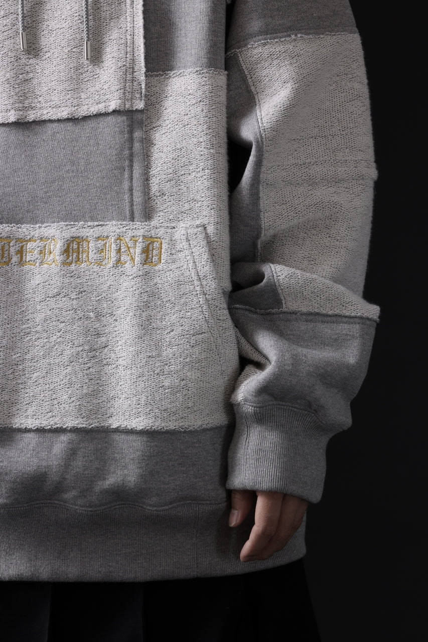 mastermind JAPAN SWEAT HOODIE / SWITCH PATCHWORK (TOP GRAY) - Image 29