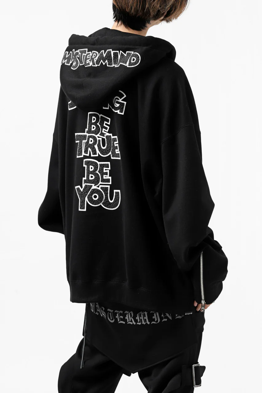 mastermind JAPAN SWEAT HOODIE ZIP JACKET / ROPE STRINGS (BLACK) - Image 16