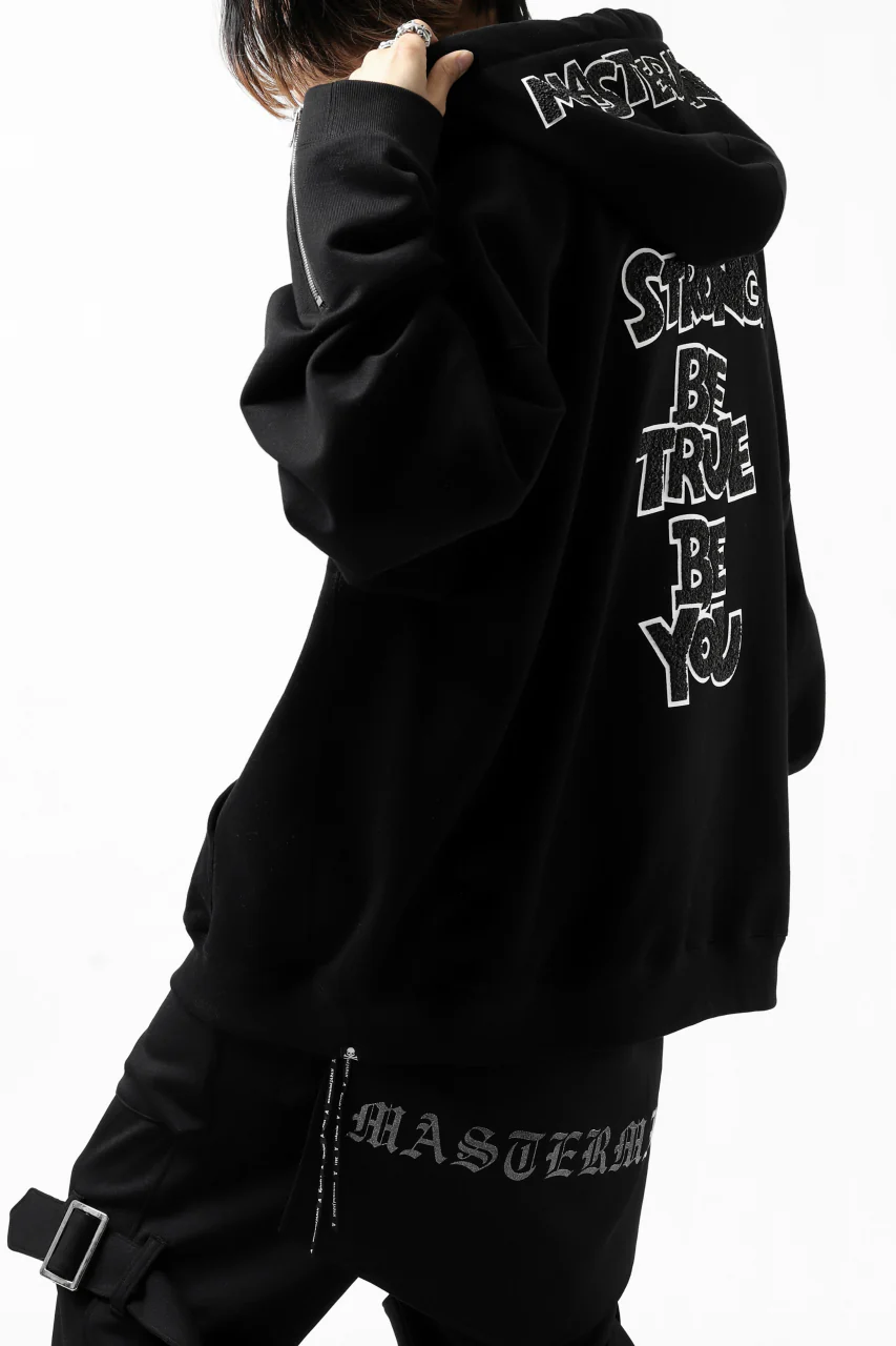 mastermind JAPAN SWEAT HOODIE ZIP JACKET / ROPE STRINGS (BLACK) - Image 17