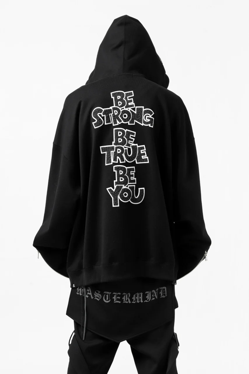 mastermind JAPAN SWEAT HOODIE ZIP JACKET / ROPE STRINGS (BLACK) - Image 18