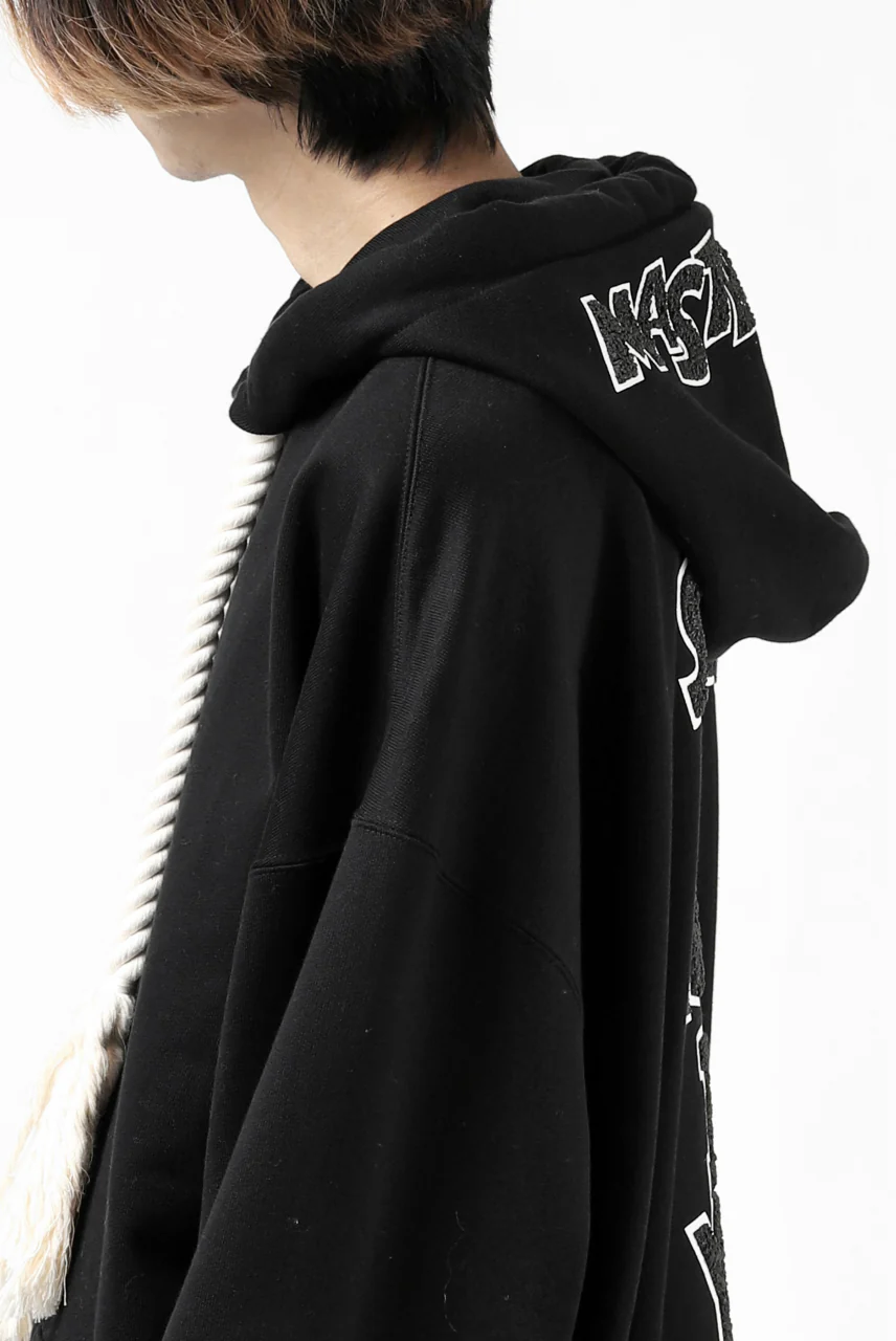 mastermind JAPAN SWEAT HOODIE ZIP JACKET / ROPE STRINGS (BLACK) - Image 27