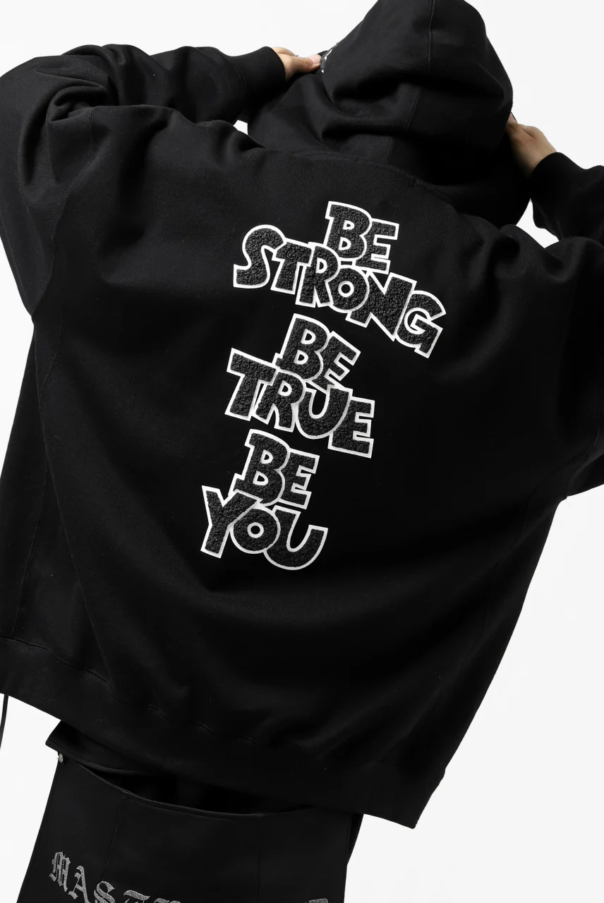 mastermind JAPAN SWEAT HOODIE ZIP JACKET / ROPE STRINGS (BLACK) - Image 32