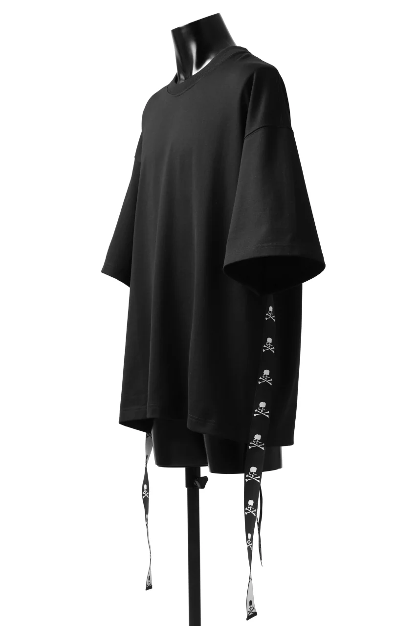 mastermind JAPAN TAPE DETAIL BOXYFIT T-SHIRT (BLACK) - Image 3