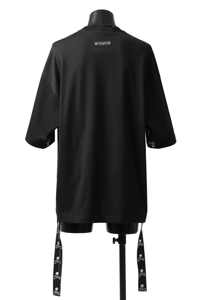 mastermind JAPAN TAPE DETAIL BOXYFIT T-SHIRT (BLACK) - Image 4