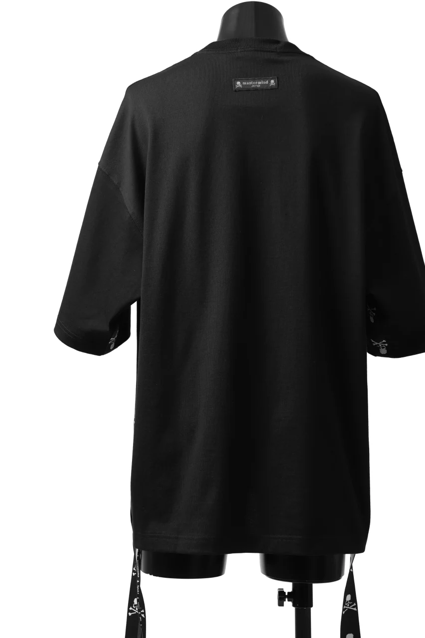 mastermind JAPAN TAPE DETAIL BOXYFIT T-SHIRT (BLACK) - Image 7
