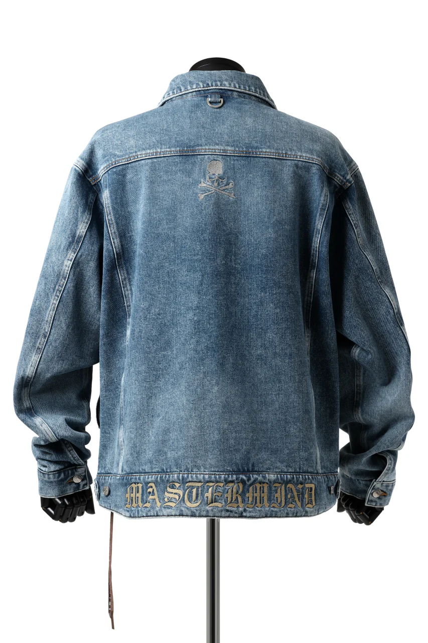 mastermind JAPAN TRUCKER JACKET / 2WAY STRETCH DENIM (INDIGO) - Image 14