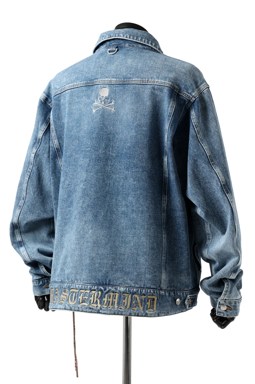mastermind JAPAN TRUCKER JACKET / 2WAY STRETCH DENIM (INDIGO) - Image 15