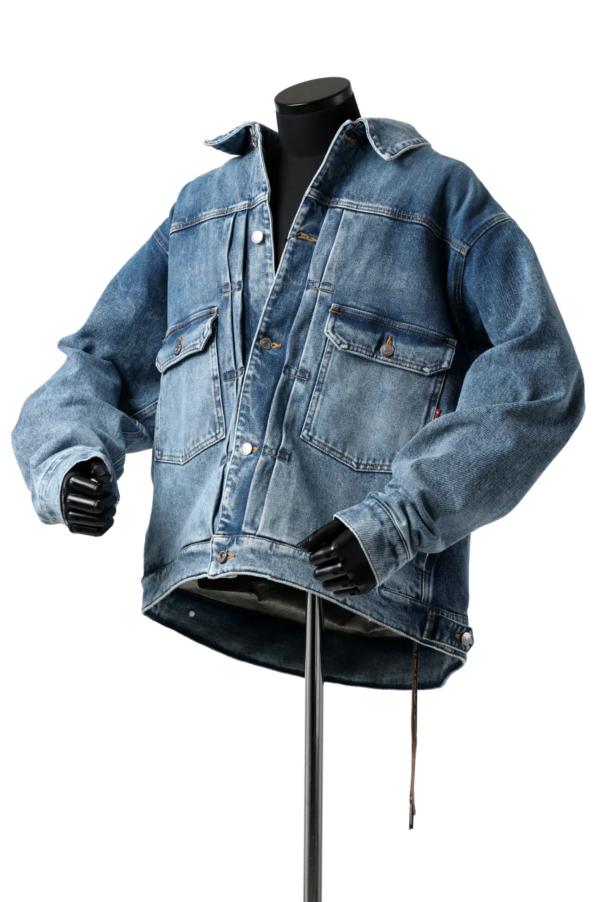 mastermind JAPAN TRUCKER JACKET / 2WAY STRETCH DENIM (INDIGO) - Image 19