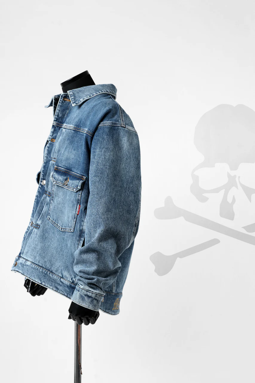 mastermind JAPAN TRUCKER JACKET / 2WAY STRETCH DENIM (INDIGO) - Image 22