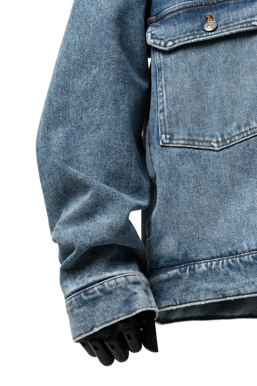 mastermind JAPAN TRUCKER JACKET / 2WAY STRETCH DENIM (INDIGO) - Image 26