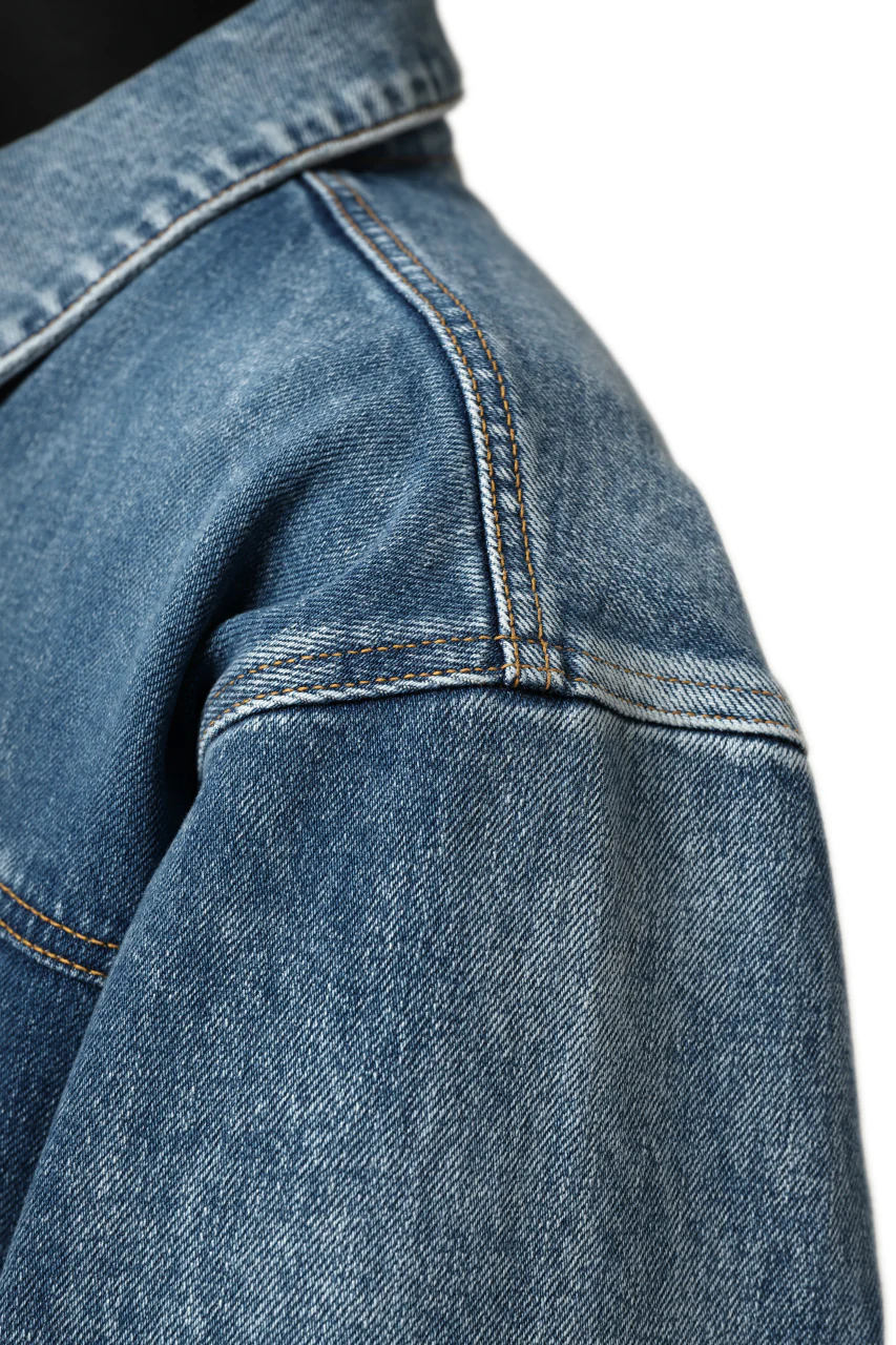 mastermind JAPAN TRUCKER JACKET / 2WAY STRETCH DENIM (INDIGO) - Image 29