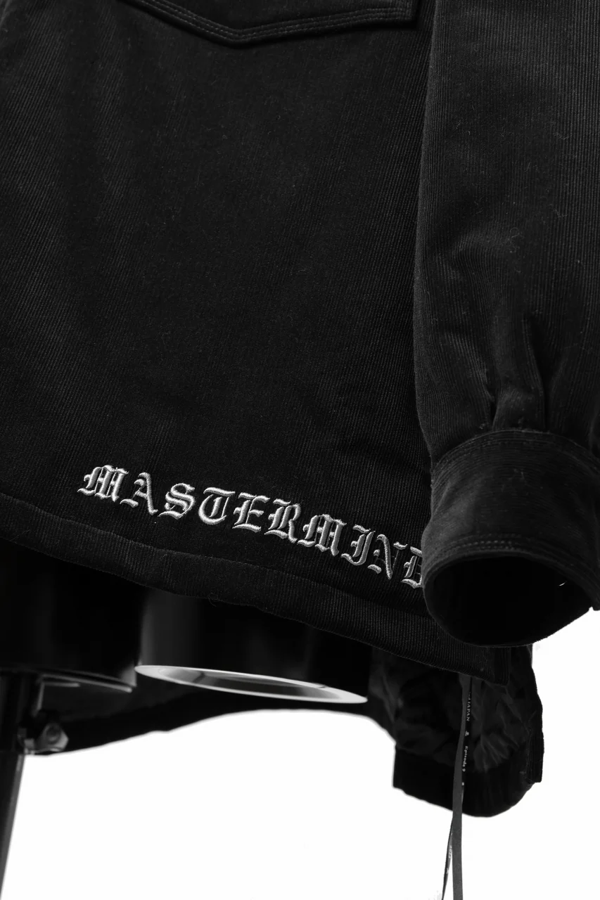 mastermind JAPAN TRUCKER SHIRT-BLOUSON CORDUROY / PRIMALOFT (BLACK) - Image 20
