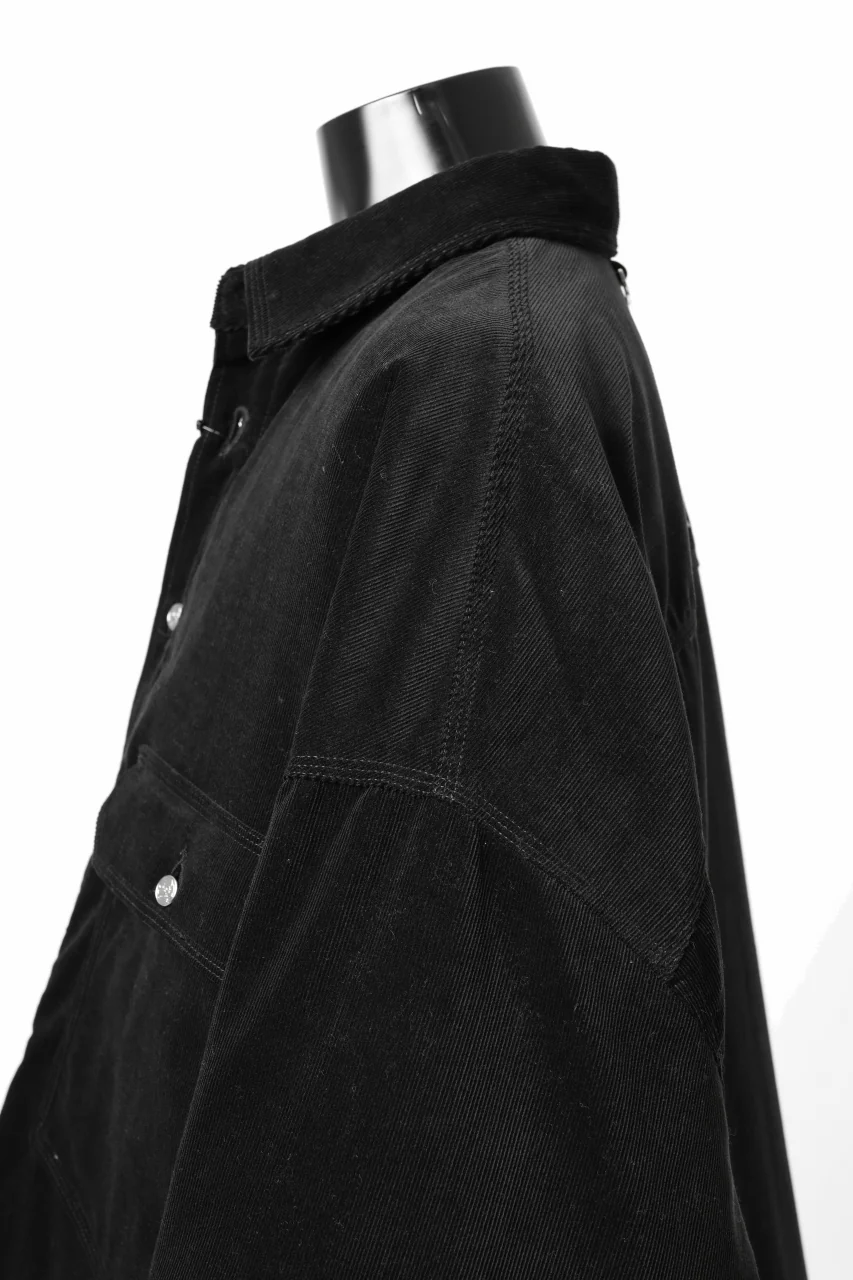 mastermind JAPAN TRUCKER SHIRT-BLOUSON CORDUROY / PRIMALOFT (BLACK) - Image 21