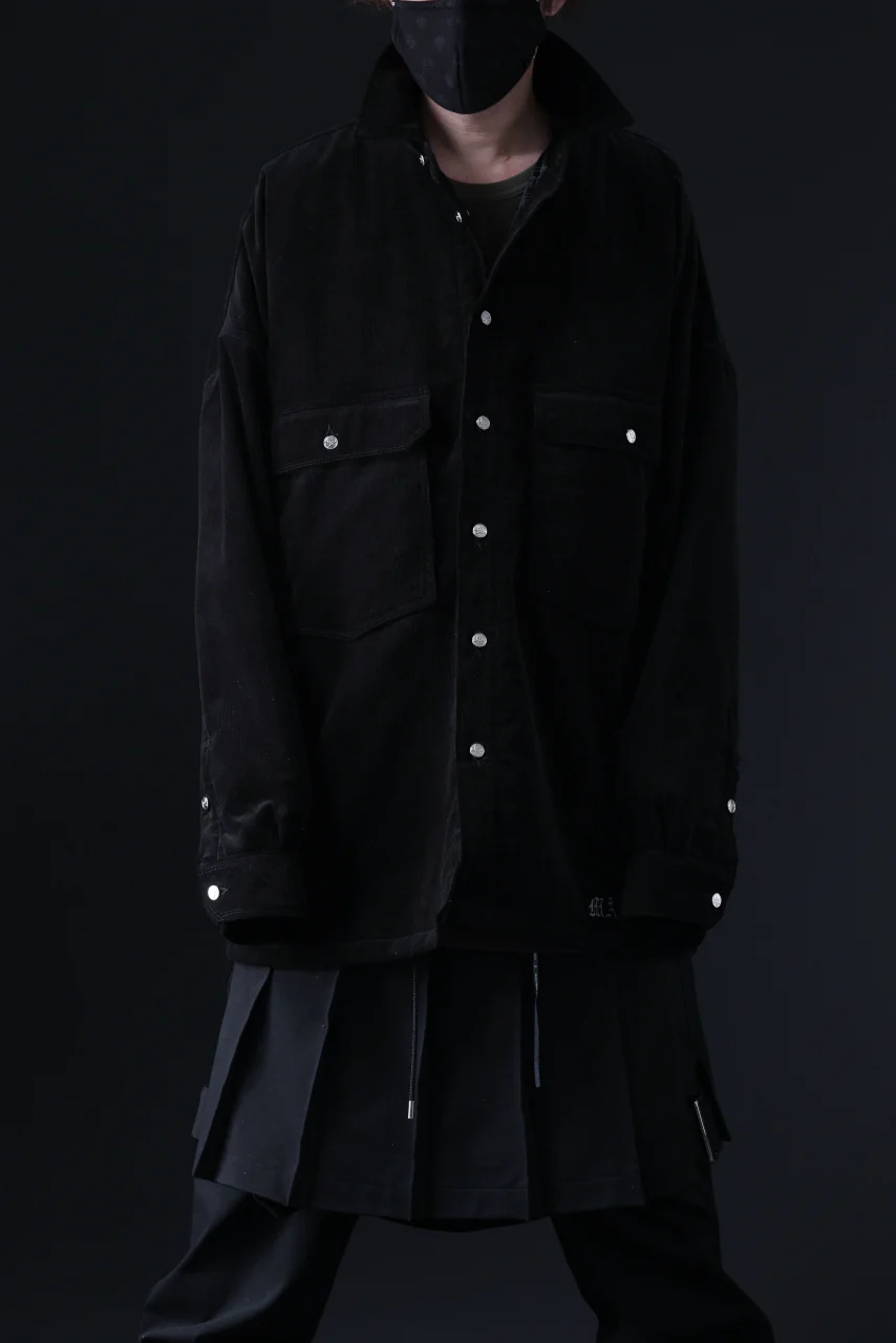 mastermind JAPAN TRUCKER SHIRT-BLOUSON CORDUROY / PRIMALOFT (BLACK) - Image 29