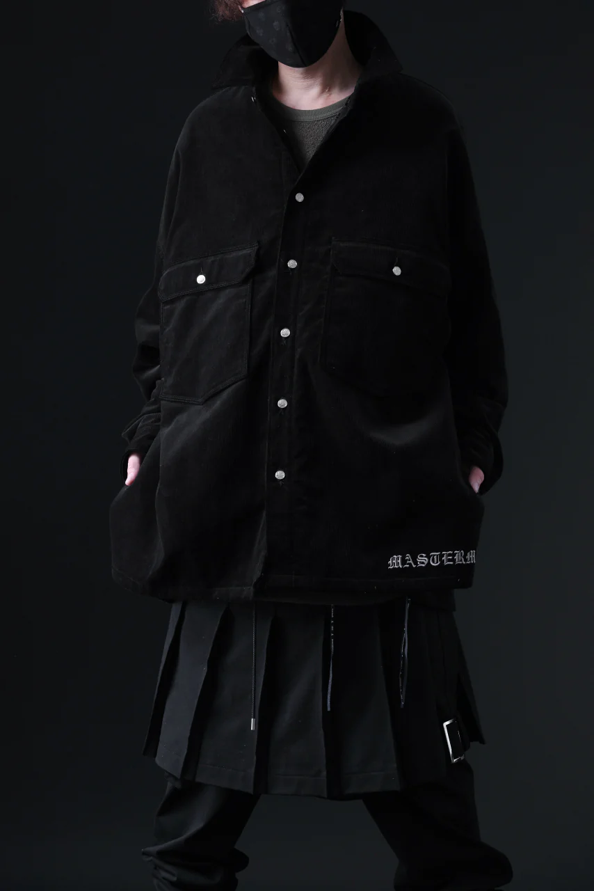 mastermind JAPAN TRUCKER SHIRT-BLOUSON CORDUROY / PRIMALOFT (BLACK) - Image 30