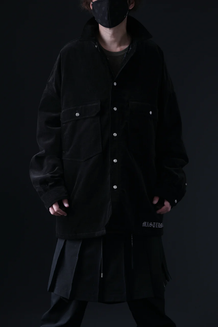 mastermind JAPAN TRUCKER SHIRT-BLOUSON CORDUROY / PRIMALOFT (BLACK) - Image 32