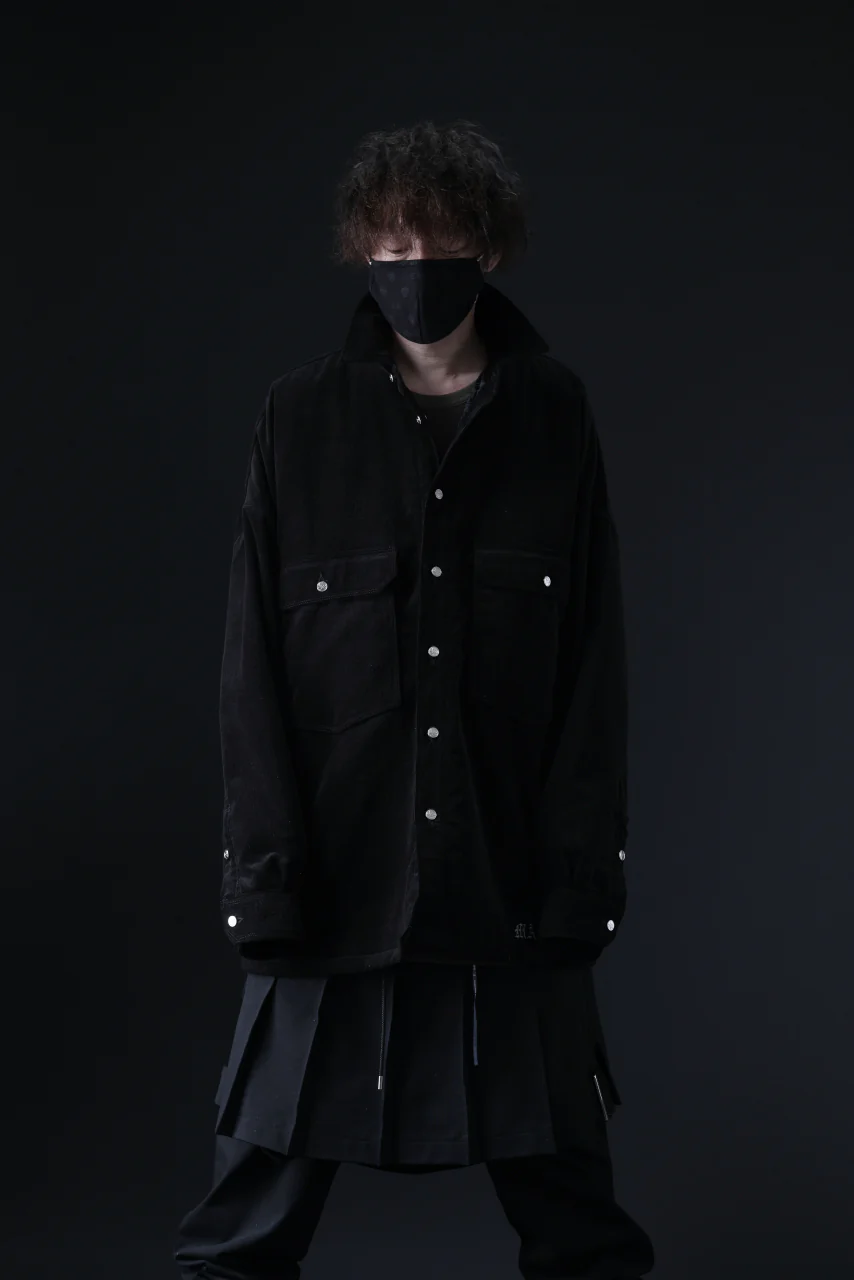 mastermind JAPAN TRUCKER SHIRT-BLOUSON CORDUROY / PRIMALOFT (BLACK) - Image 41
