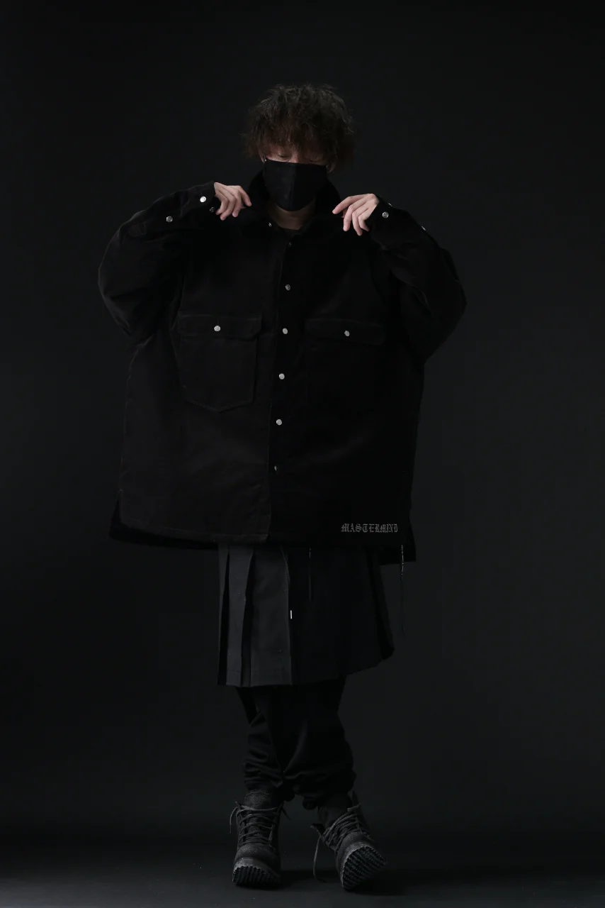 mastermind JAPAN TRUCKER SHIRT-BLOUSON CORDUROY / PRIMALOFT (BLACK) - Image 48