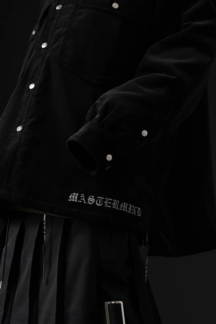 mastermind JAPAN TRUCKER SHIRT-BLOUSON CORDUROY / PRIMALOFT (BLACK) - Image 55
