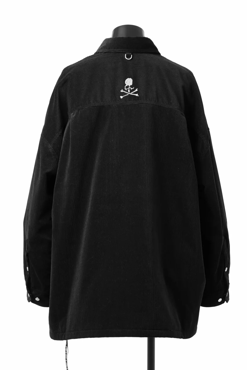 mastermind JAPAN TRUCKER SHIRT-BLOUSON CORDUROY / PRIMALOFT (BLACK) - Image 6