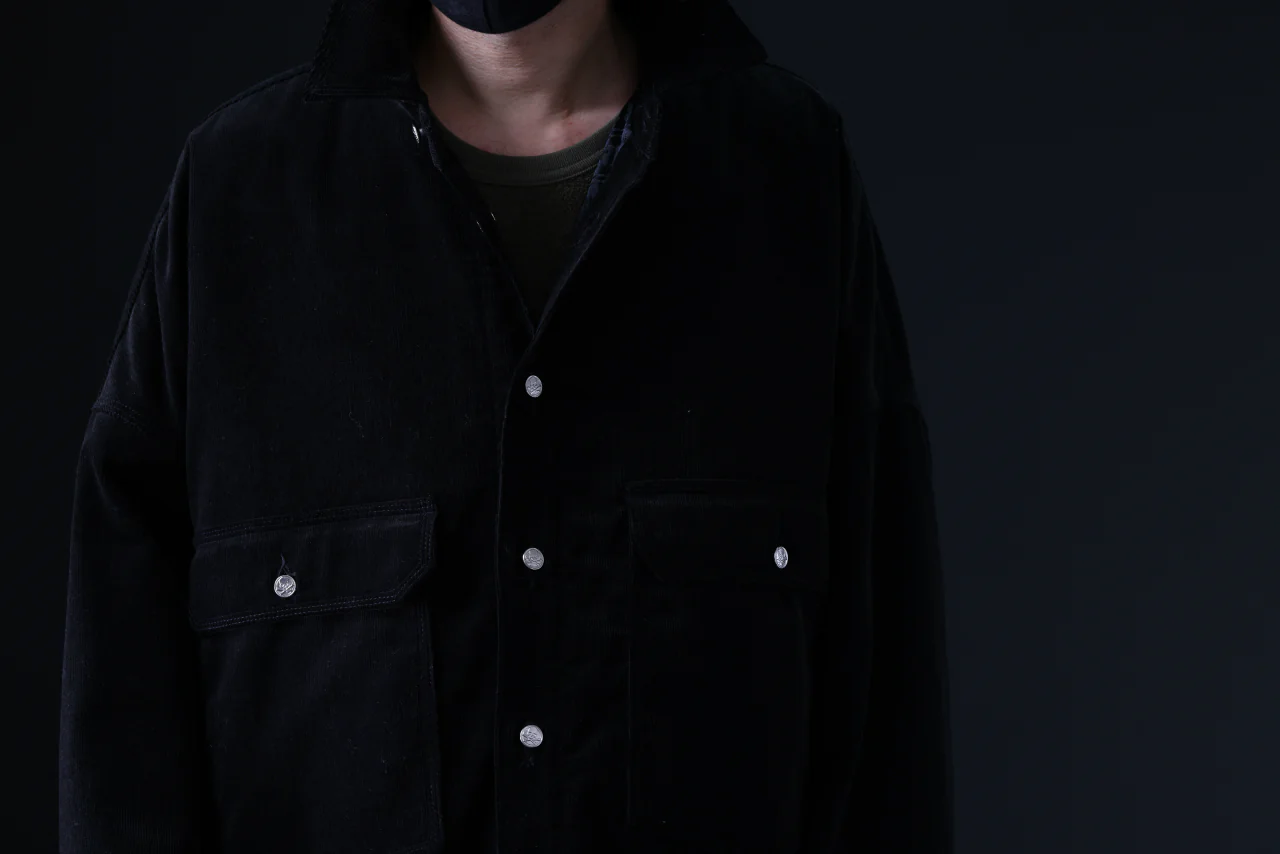 mastermind JAPAN TRUCKER SHIRT-BLOUSON CORDUROY / PRIMALOFT (BLACK) - Image 60