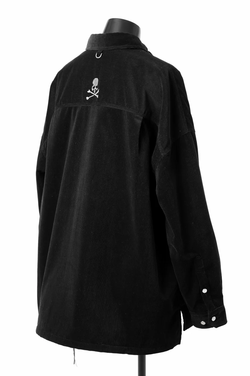 mastermind JAPAN TRUCKER SHIRT-BLOUSON CORDUROY / PRIMALOFT (BLACK) - Image 7