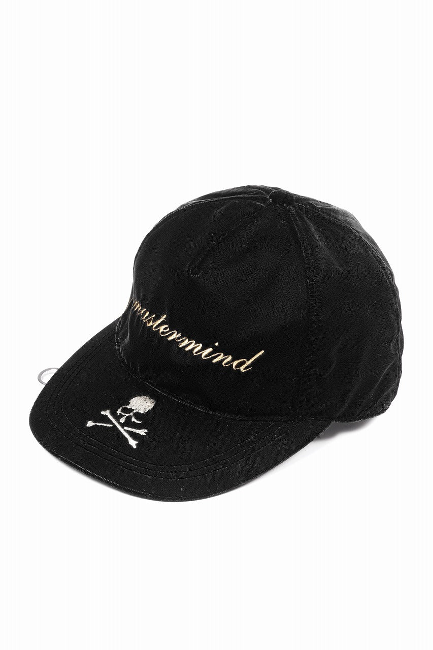 mastermind JAPAN VELOUR CAP (BLACK) - Image 2