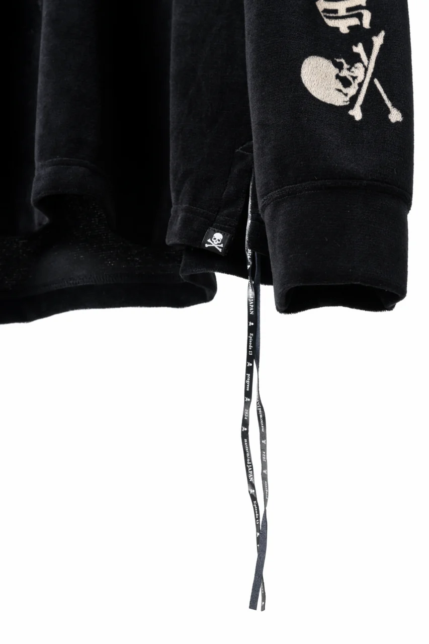 mastermind JAPAN VELOUR LS TEE / REGULAR FIT (BLACK) - Image 12