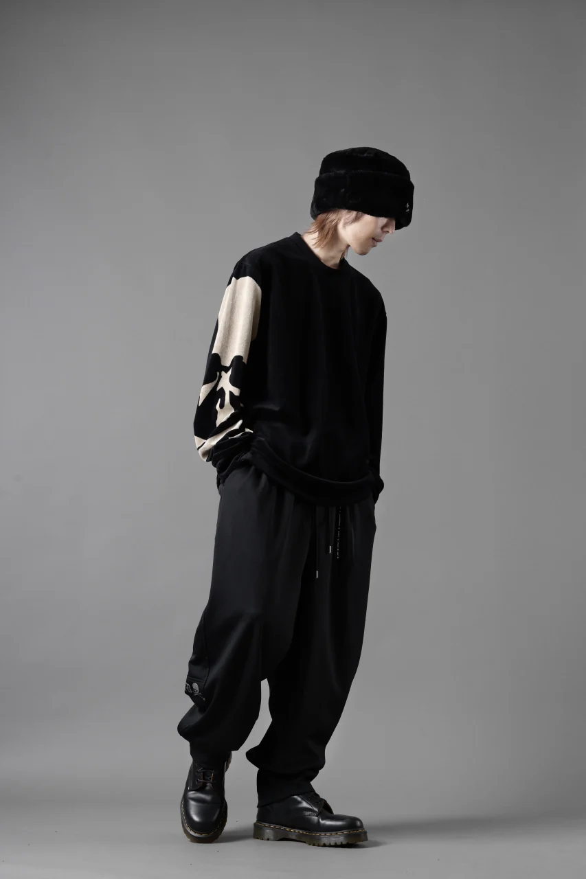 mastermind JAPAN VELOUR LS TEE / REGULAR FIT (BLACK) - Image 18