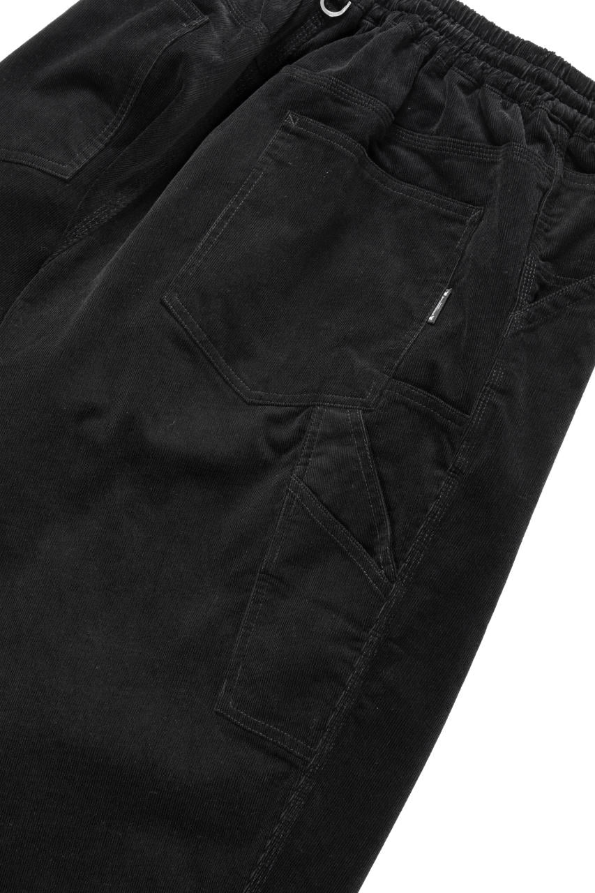 mastermind JAPAN WIDE CORDUROY PAINTER PANTS (BLACK) - Image 15