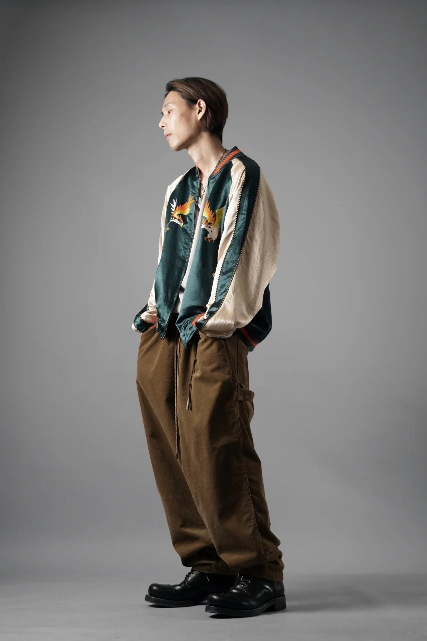 mastermind JAPAN WIDE CORDUROY PAINTER PANTS (CAMEL) - Image 22