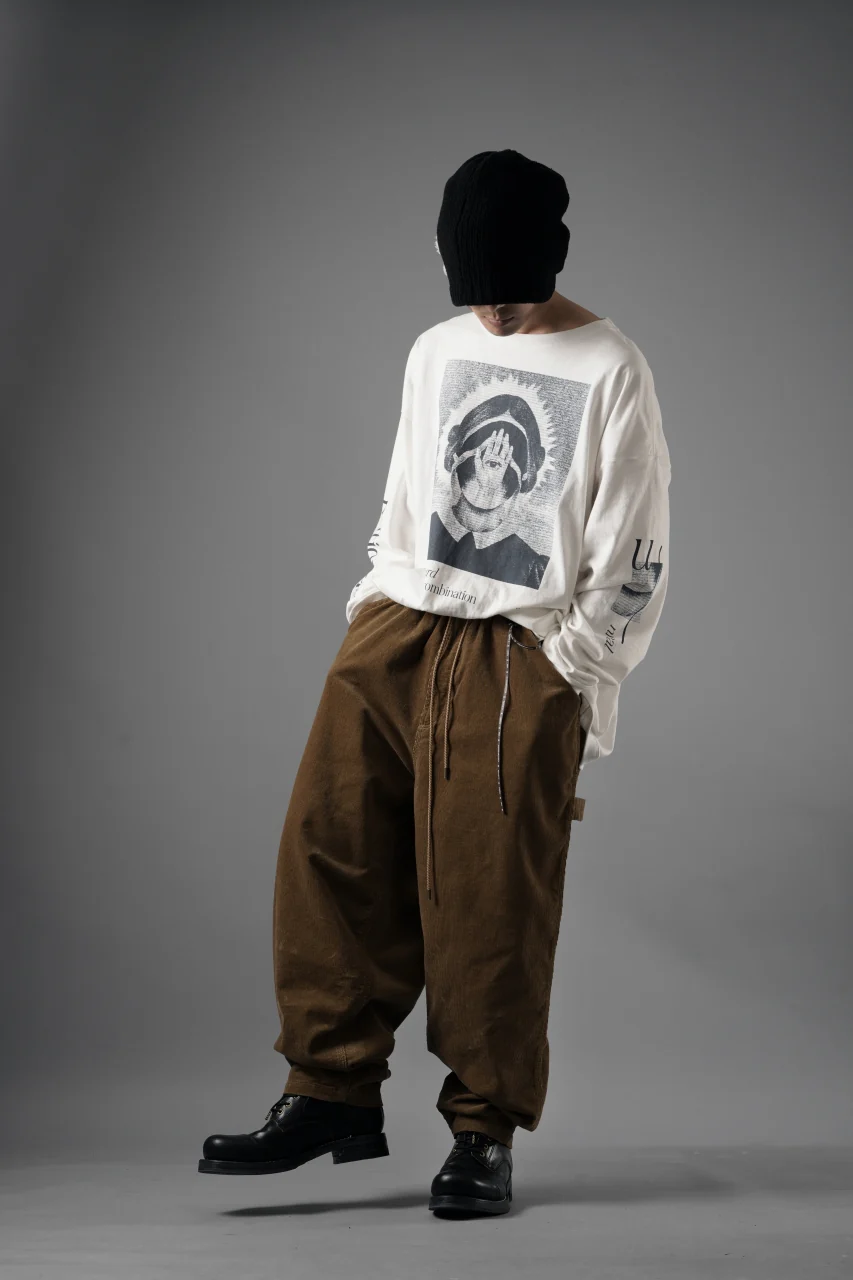 mastermind JAPAN WIDE CORDUROY PAINTER PANTS (CAMEL) - Image 23