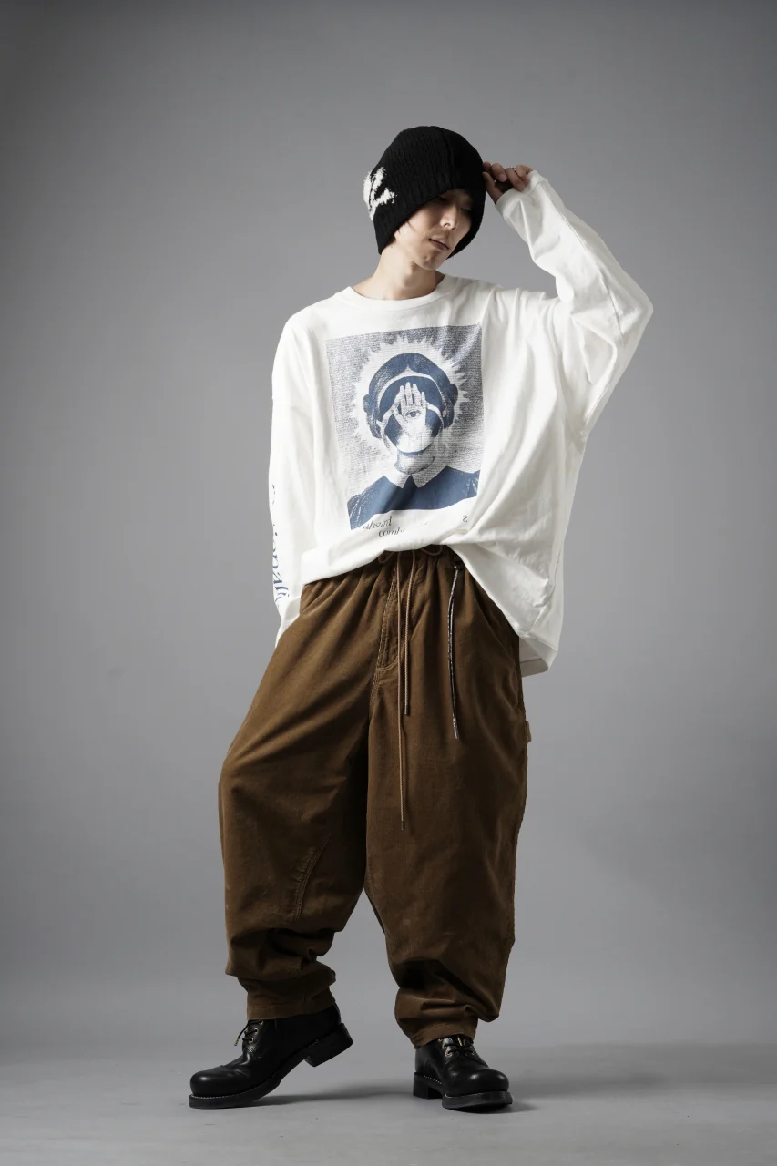 mastermind JAPAN WIDE CORDUROY PAINTER PANTS (CAMEL) - Image 26
