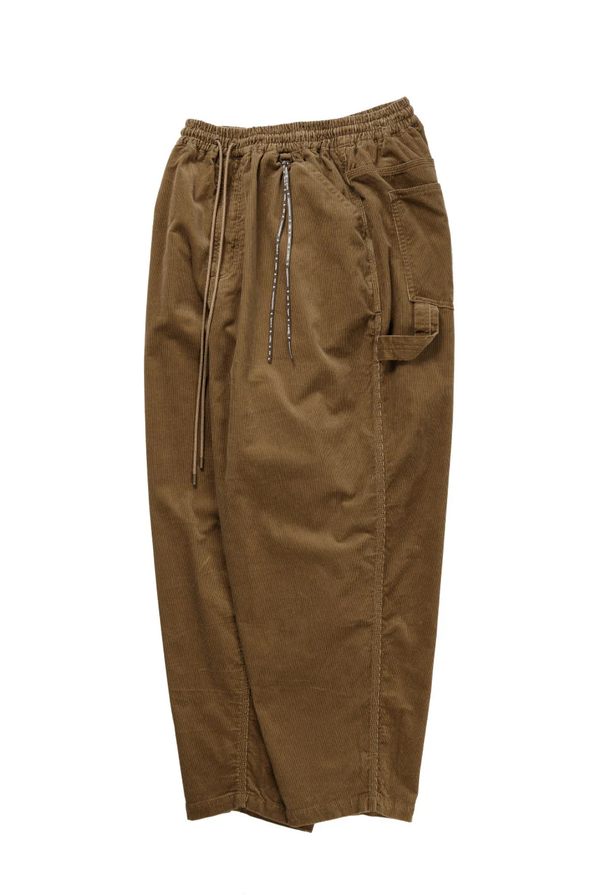 mastermind JAPAN WIDE CORDUROY PAINTER PANTS (CAMEL) - Image 3