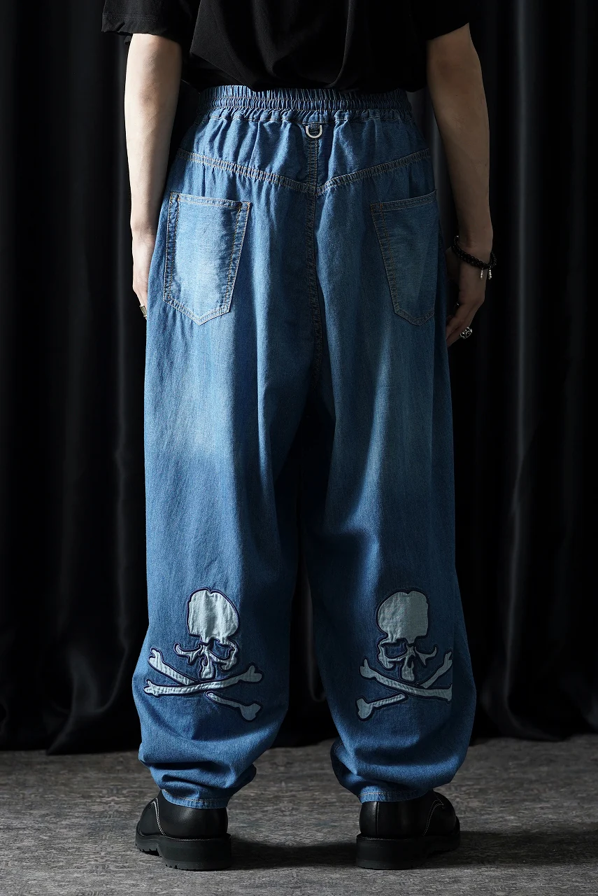mastermind JAPAN WIDE EASY TROUSERS / LIGHT SMOOTH DENIM (INDIGO) - Image 14