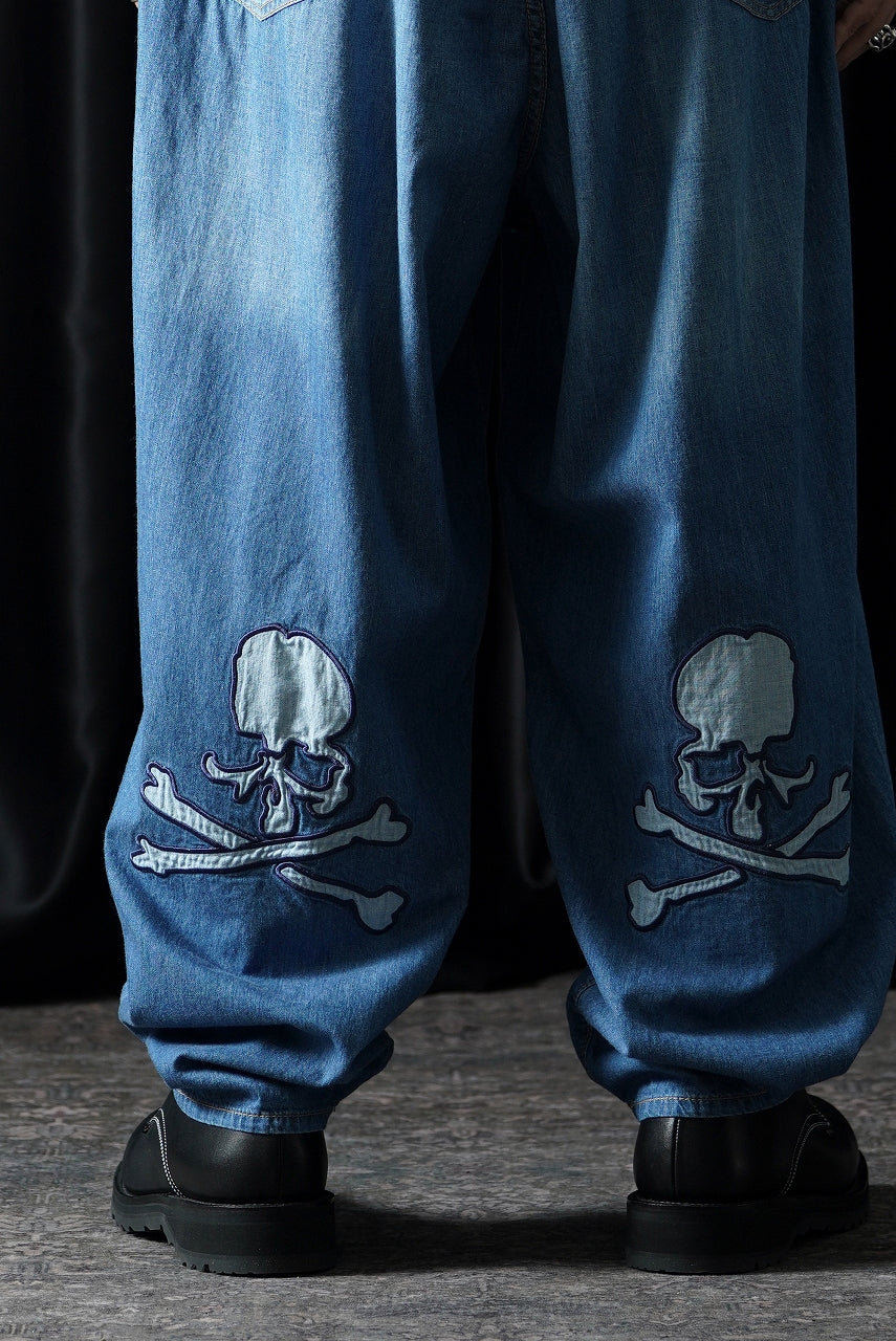 mastermind JAPAN WIDE EASY TROUSERS / LIGHT SMOOTH DENIM (INDIGO) - Image 4