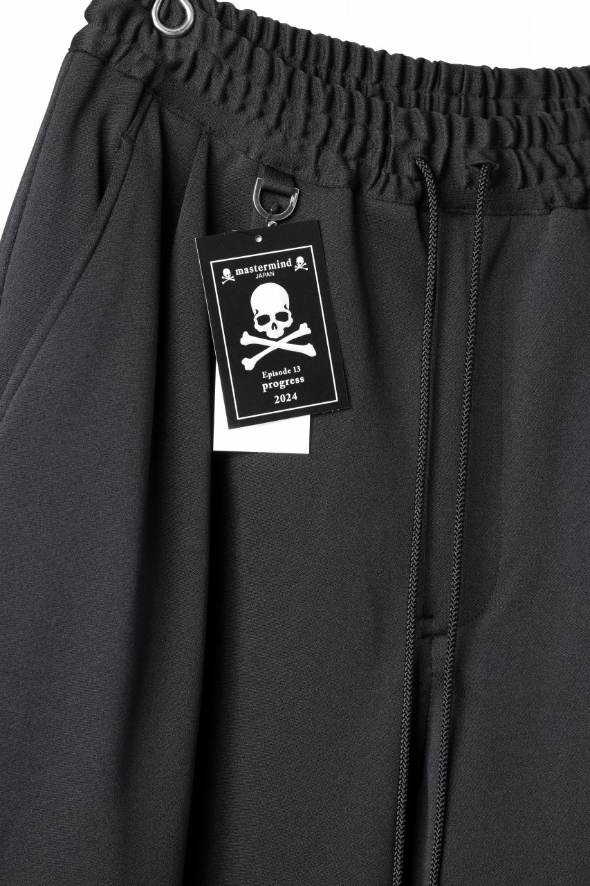 mastermind JAPAN WIDE FIT TROUSERS / HIGH END STRETCH JERSEY (BLACK) - Image 10