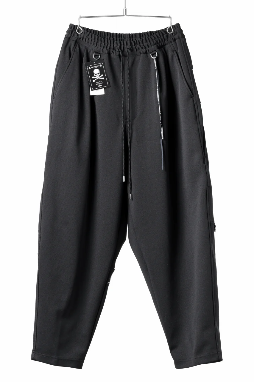 mastermind JAPAN WIDE FIT TROUSERS / HIGH END STRETCH JERSEY (BLACK) - Image 2