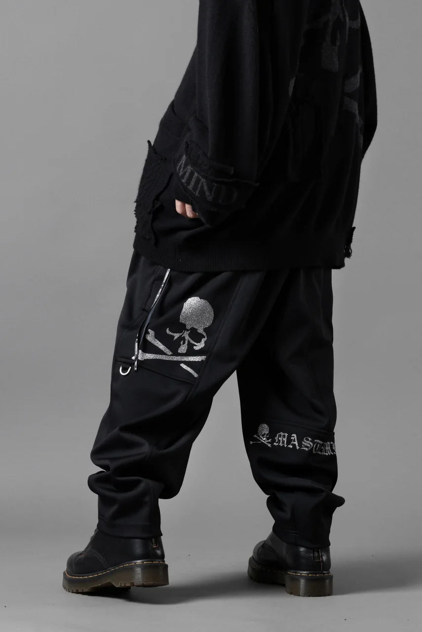 mastermind JAPAN WIDE FIT TROUSERS / HIGH END STRETCH JERSEY (BLACK) - Image 22