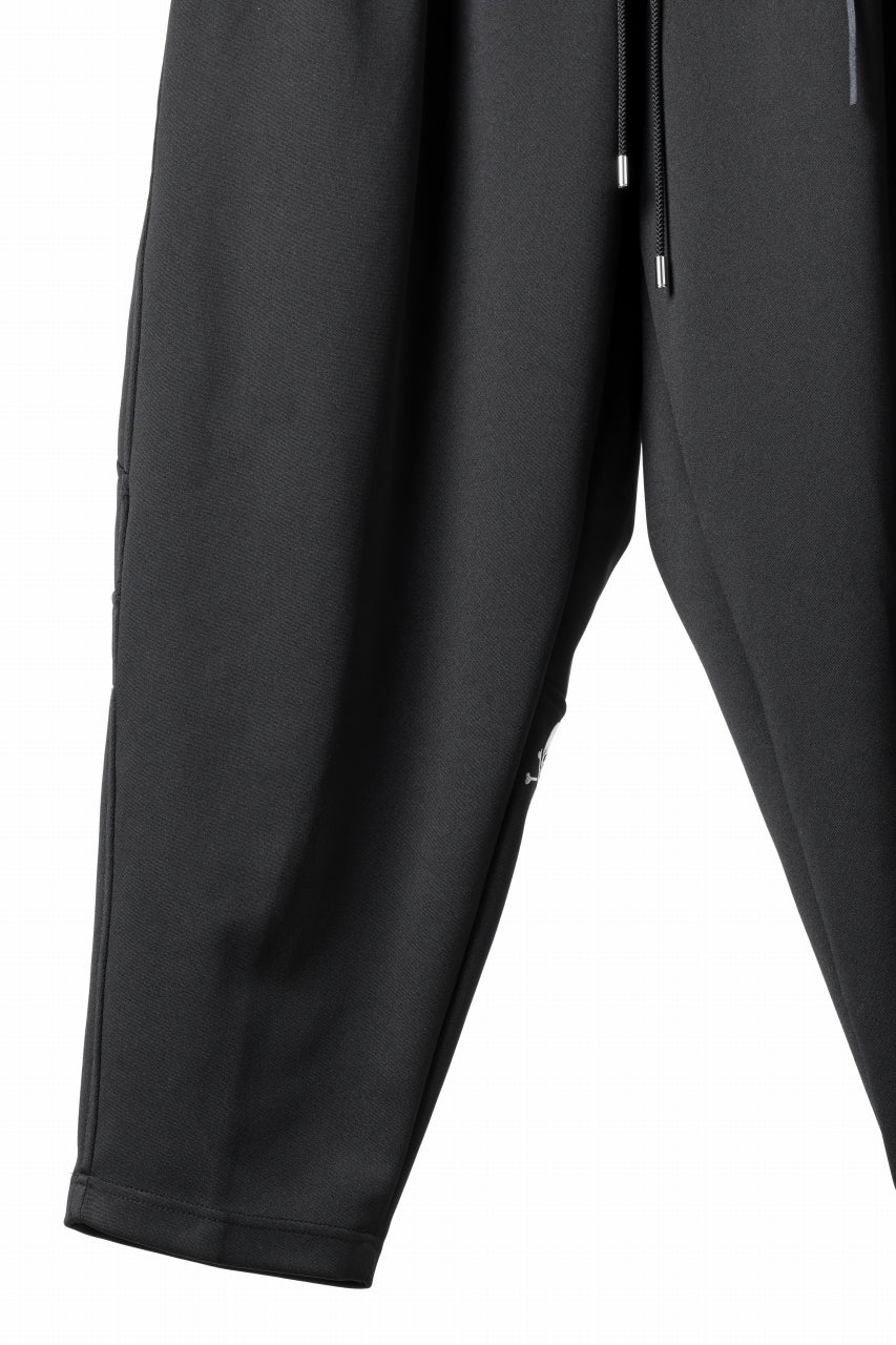 mastermind JAPAN WIDE FIT TROUSERS / HIGH END STRETCH JERSEY (BLACK) - Image 8