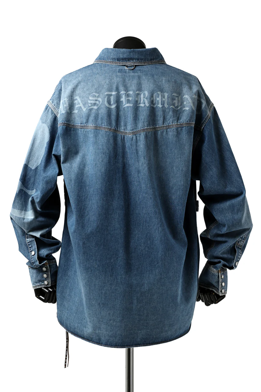 mastermind JAPAN WORK SHIRT / LIGHT OZ DENIM (INDIGO) - Image 18