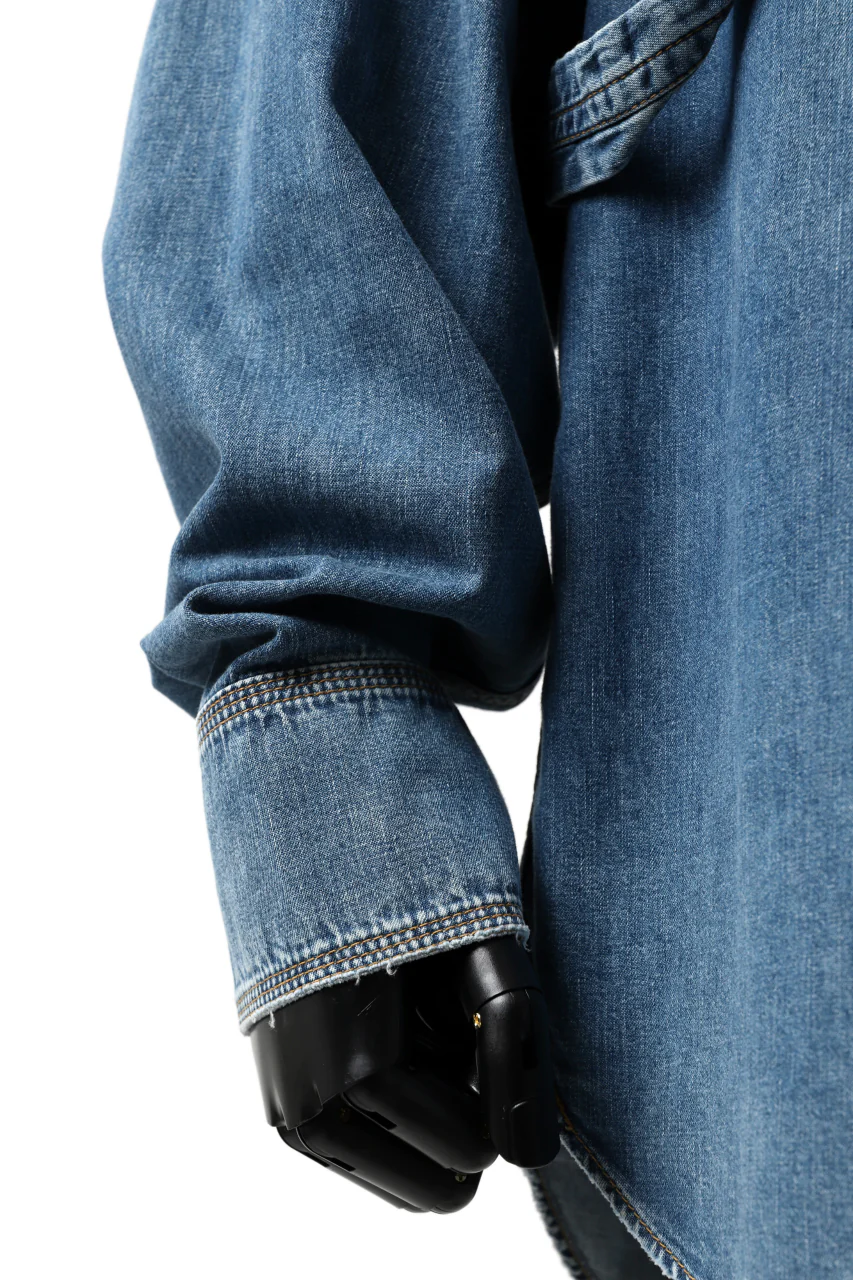 mastermind JAPAN WORK SHIRT / LIGHT OZ DENIM (INDIGO) - Image 25