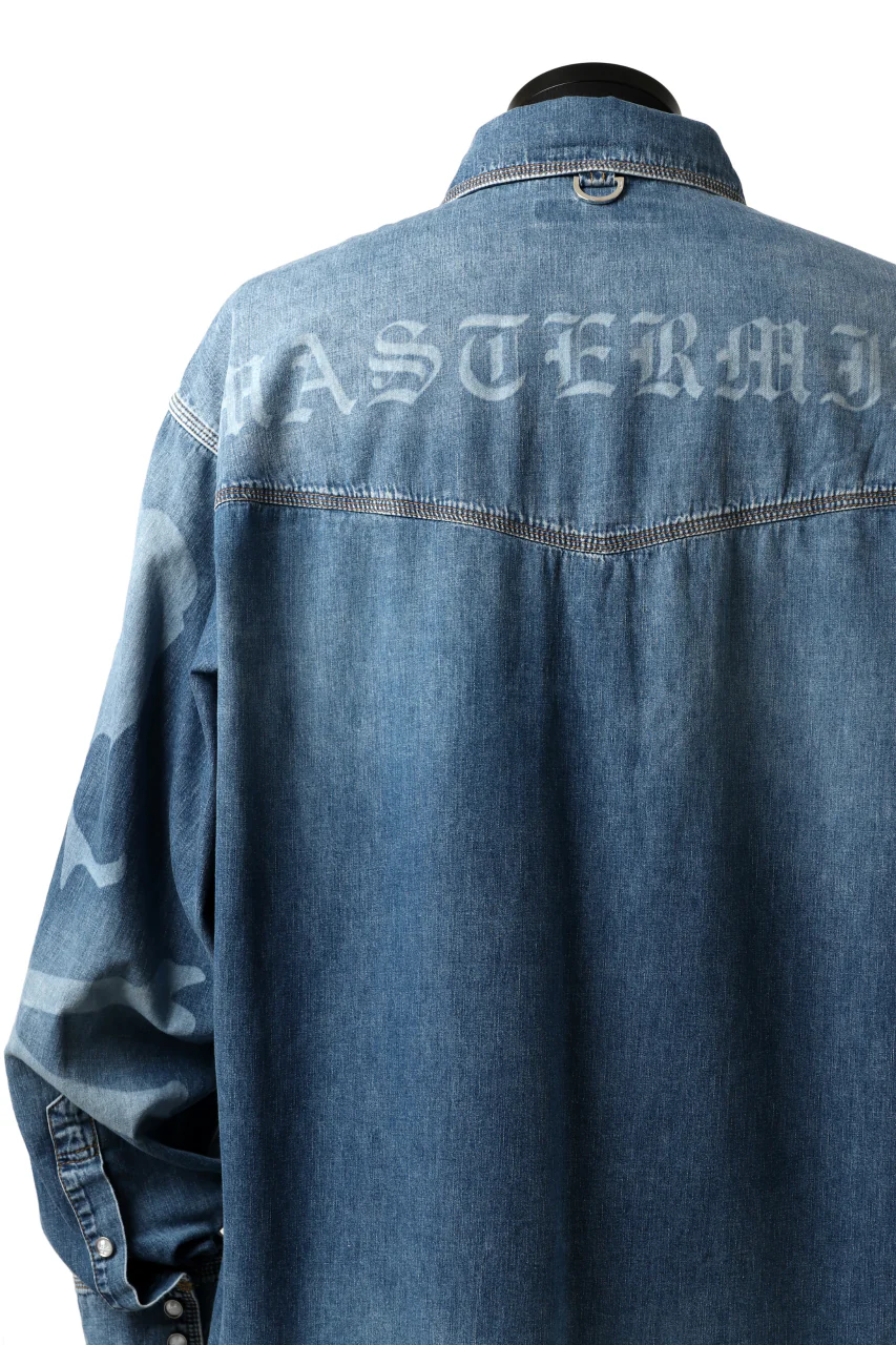 mastermind JAPAN WORK SHIRT / LIGHT OZ DENIM (INDIGO) - Image 34