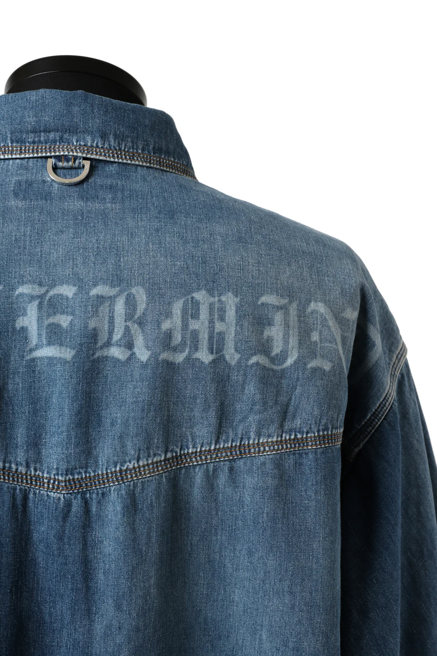 mastermind JAPAN WORK SHIRT / LIGHT OZ DENIM (INDIGO) - Image 35