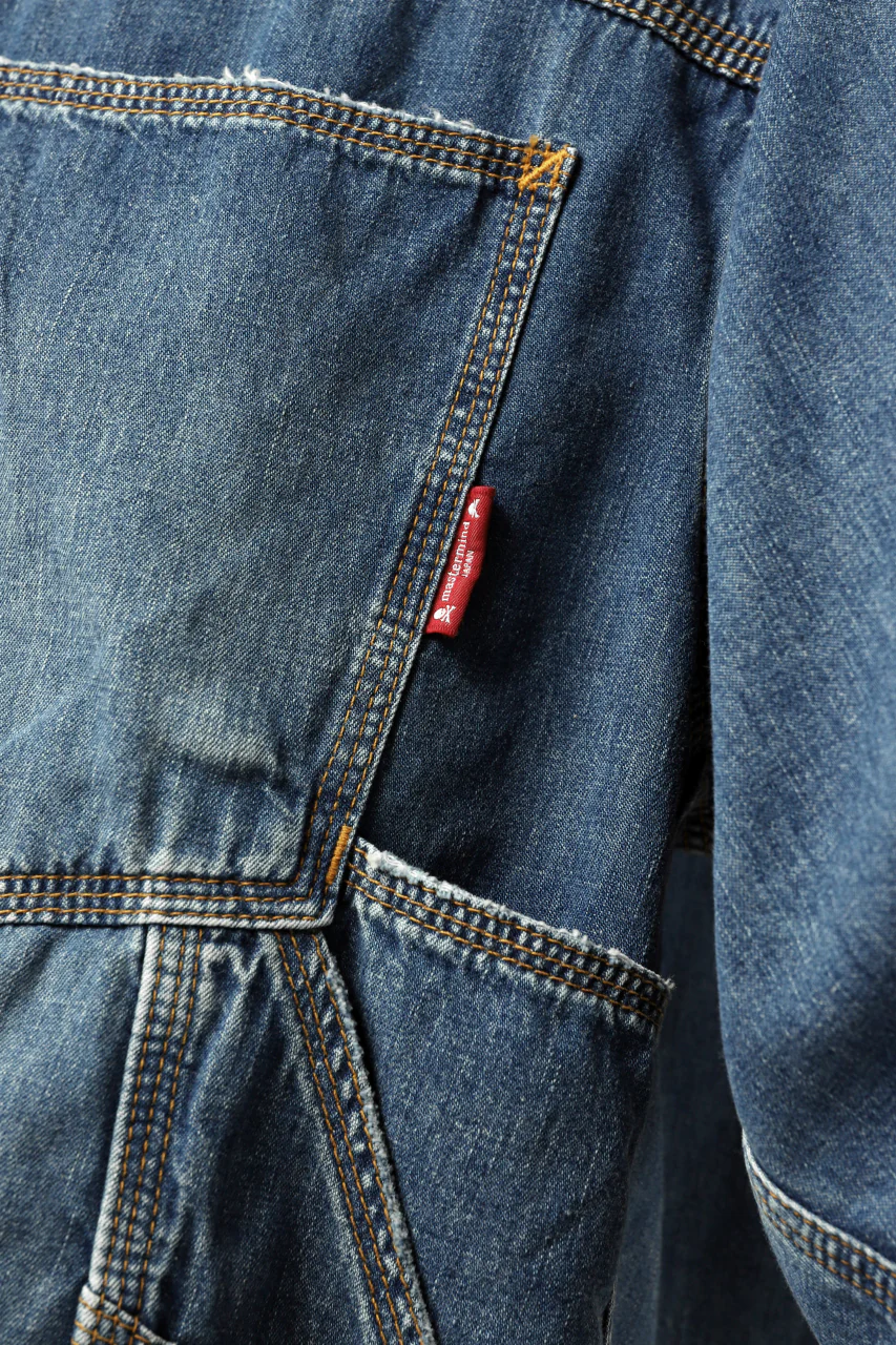 mastermind JAPAN WORK SHIRT / LIGHT OZ DENIM (INDIGO) - Image 40