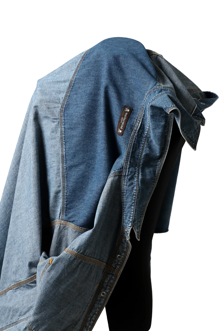 mastermind JAPAN WORK SHIRT / LIGHT OZ DENIM (INDIGO) - Image 44