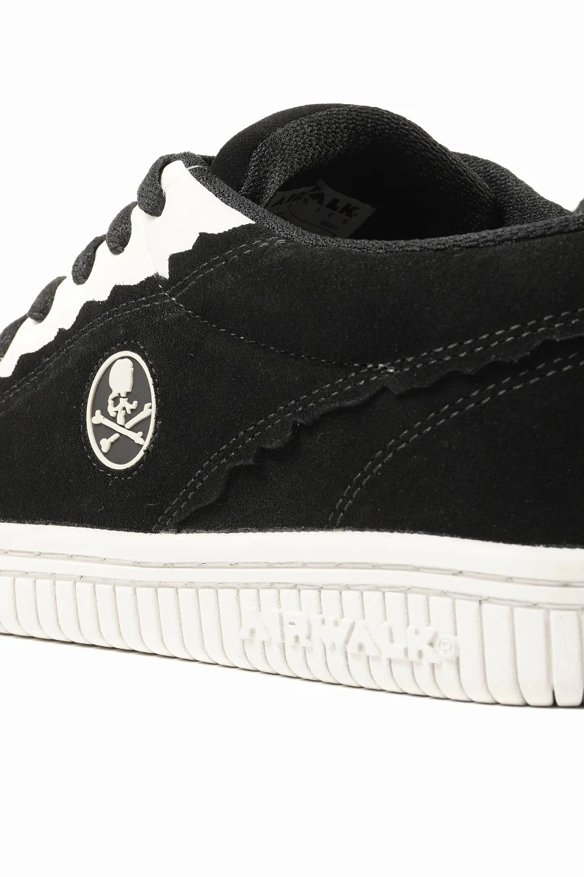mastermind JAPAN x AIRWALK LOW CUT SNEAKER (BLACK x WHITE) - Image 9