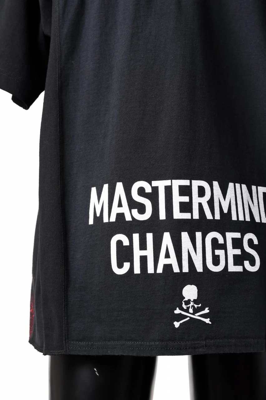 mastermind JAPAN x CHANGES exclusive ReBUILD T-SHIRT / CH-BODY (BLACK #14) - Image 9