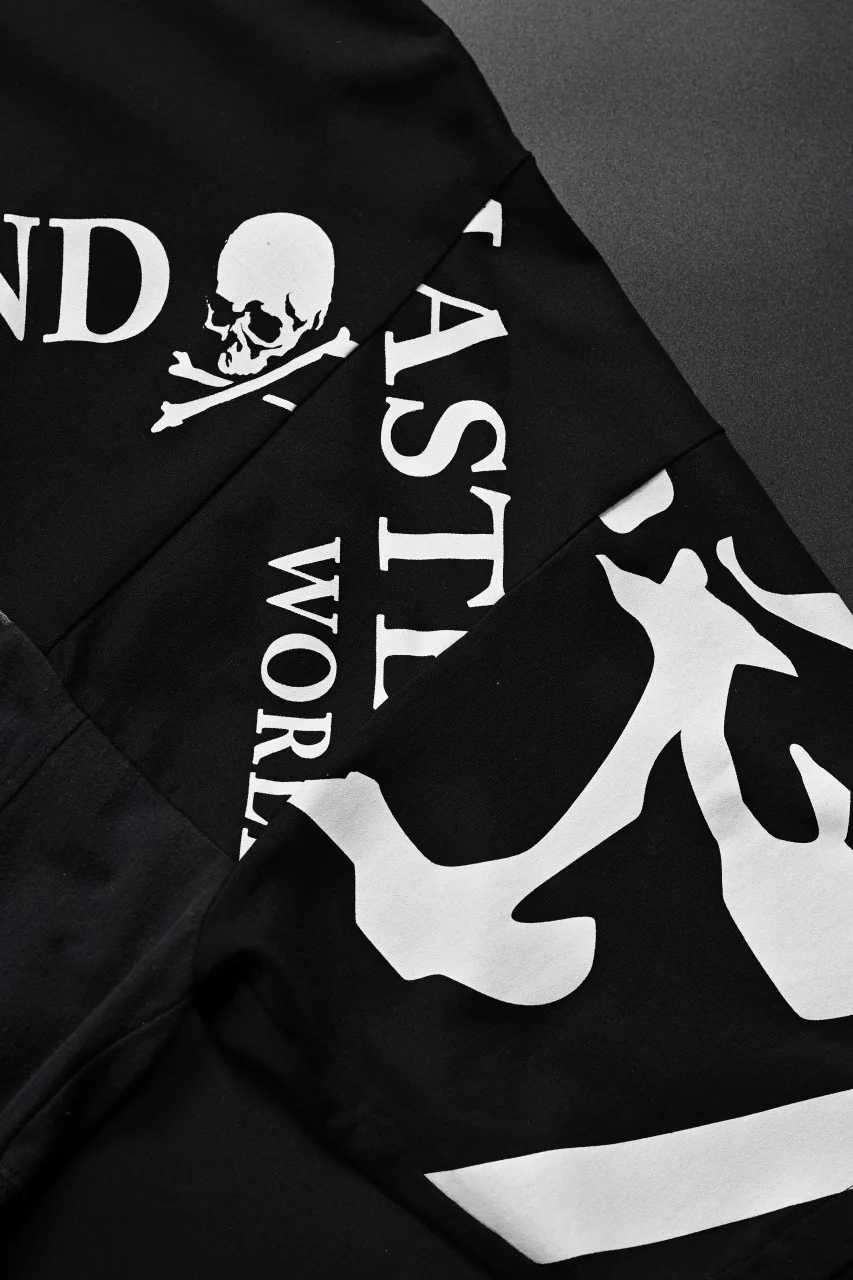 mastermind JAPAN x CHANGES exclusive ReBUILD T-SHIRT / OVERFIT (BLACK #A) - Image 8