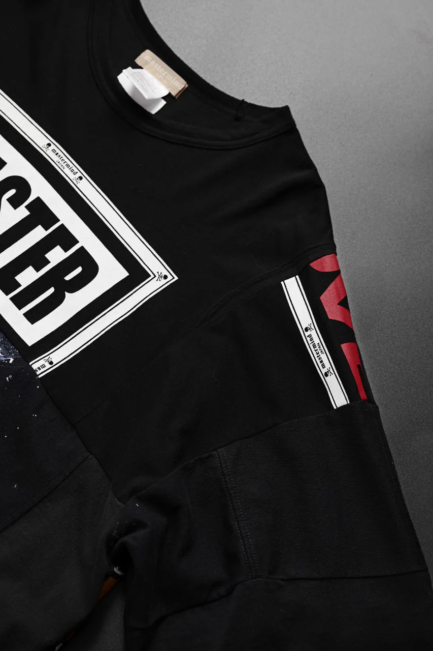 mastermind JAPAN x CHANGES exclusive ReBUILD T-SHIRT / OVERFIT (BLACK #B) - Image 3